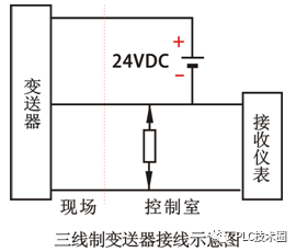 三線制變送器接線示意圖